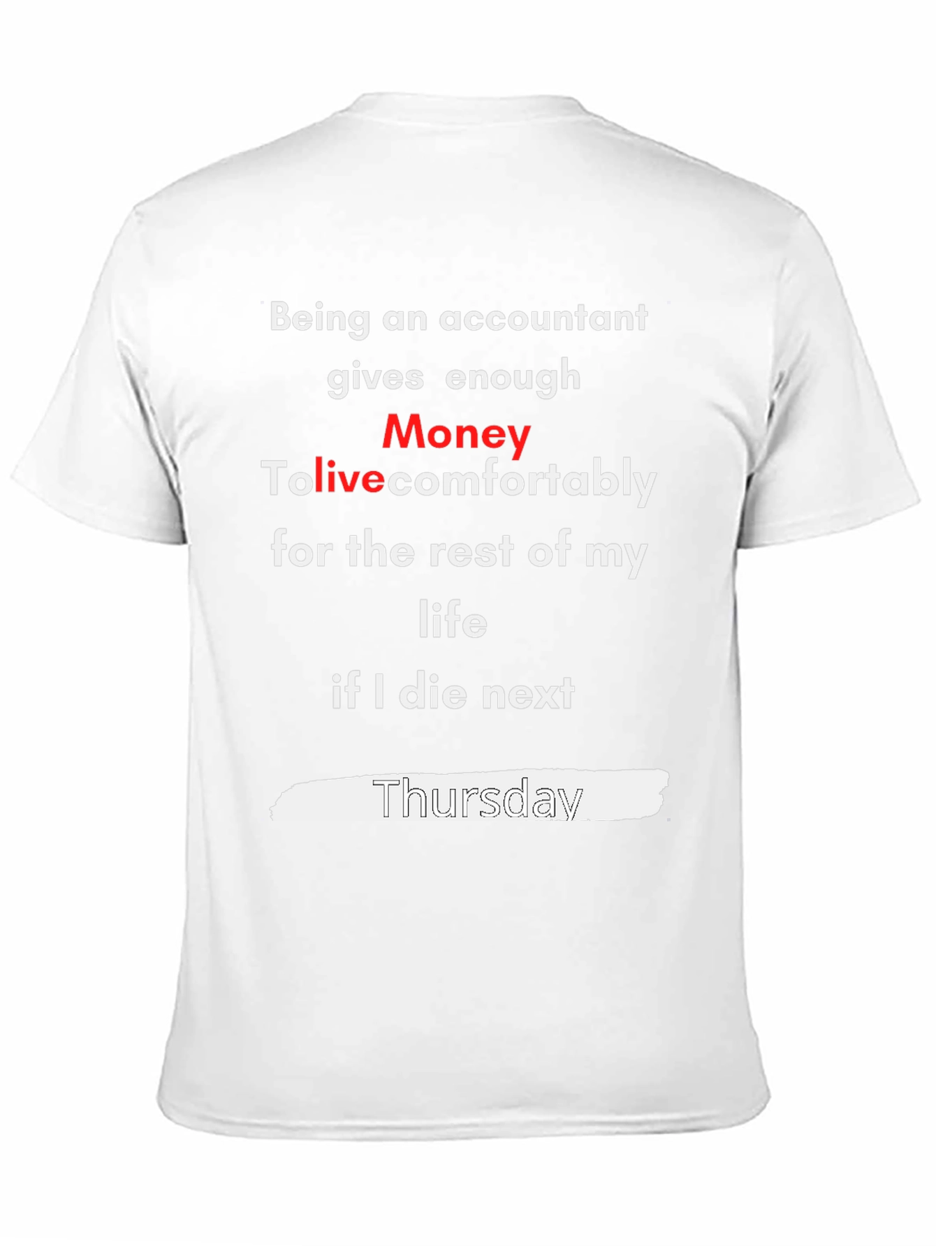Accountant Money T-Shirt - Funny Profession Tee