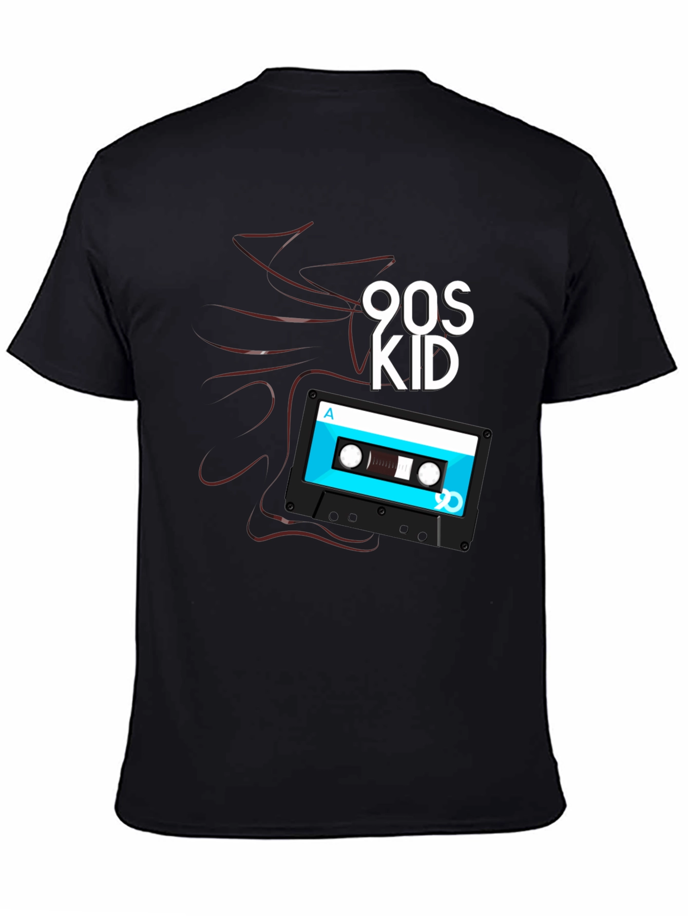 90s Kid Cassette Tape Graphic T-Shirt - Retro Style
