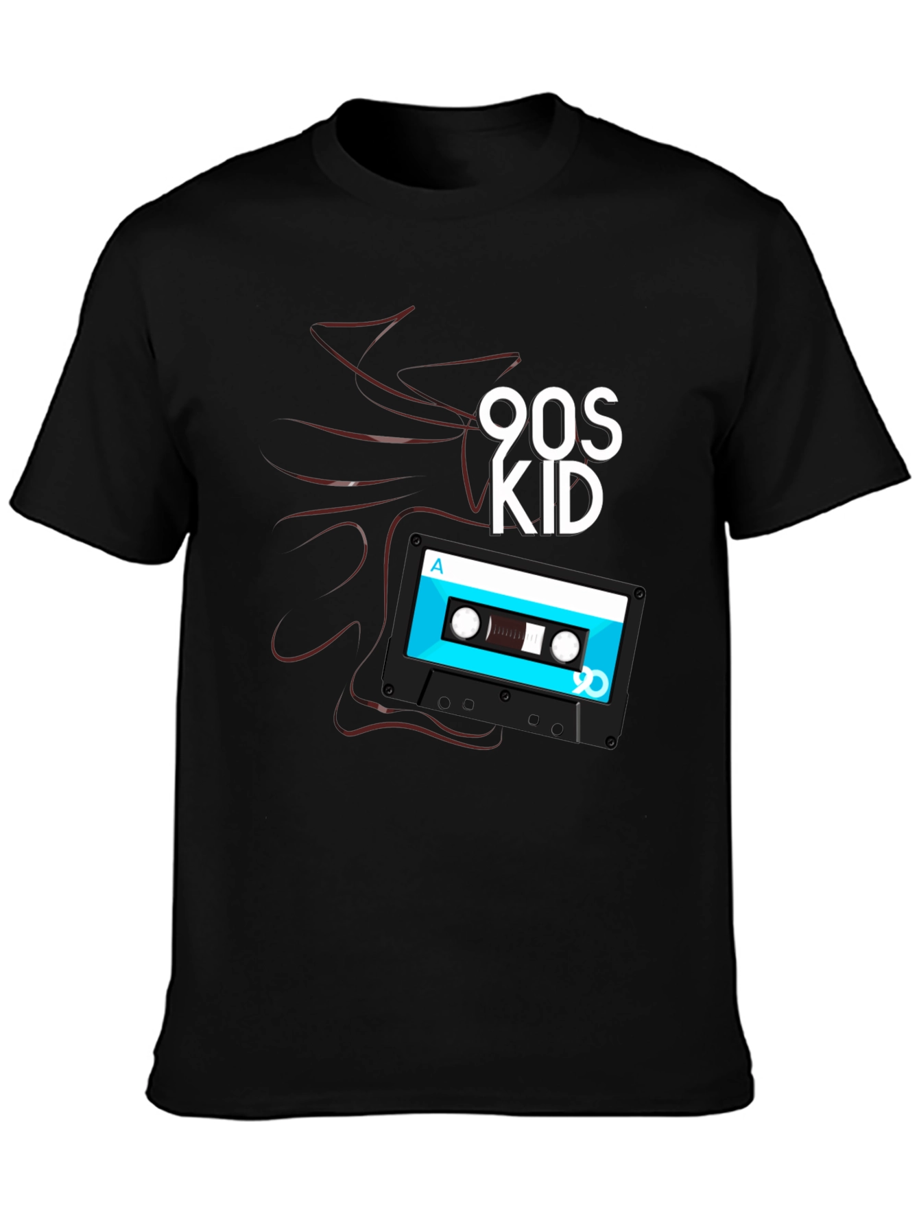 90s Kid Cassette Tape Graphic T-Shirt - Retro Style
