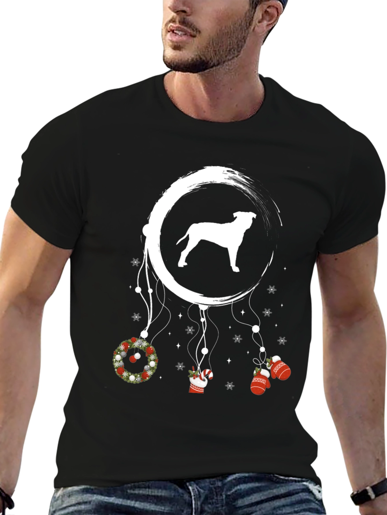 Dog Christmas Dreamcatcher T-Shirt