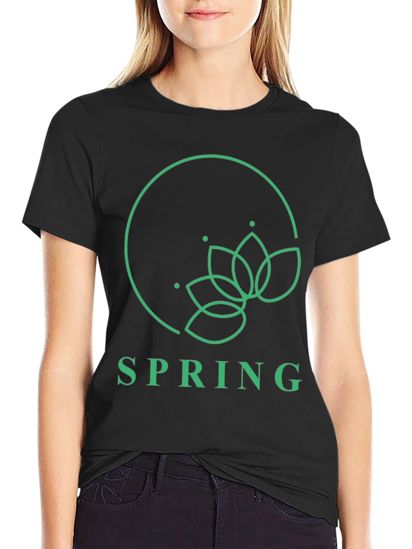 Spring Bloom T-Shirt - Floral Design Soft Cotton