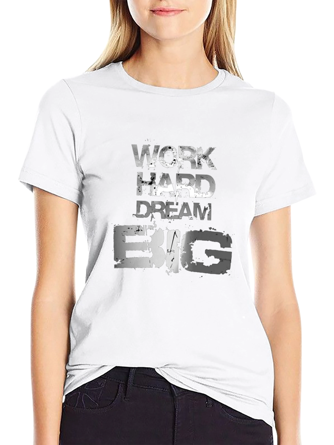 Motivational Work Hard Dream Big T-Shirt