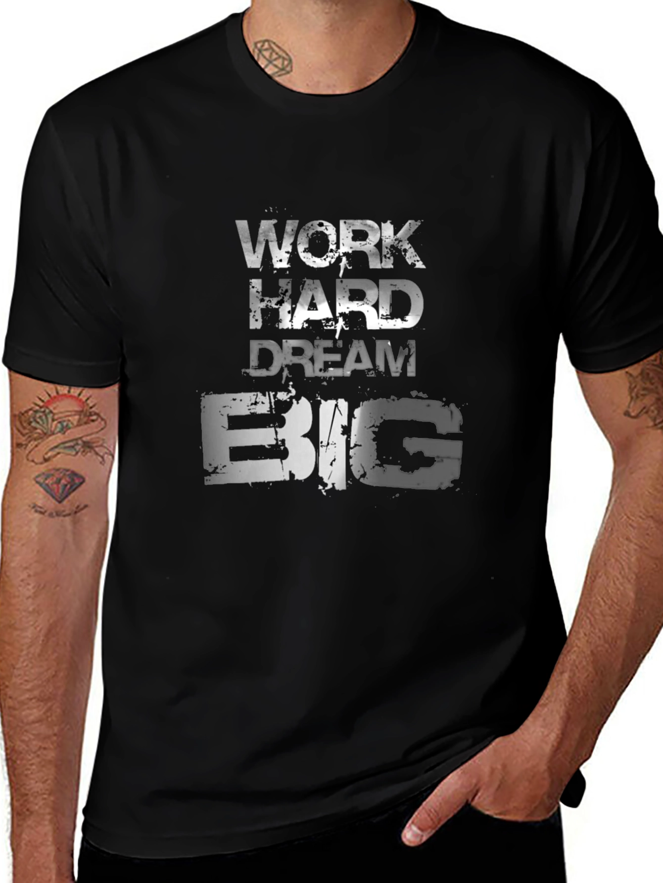Motivational Work Hard Dream Big T-Shirt