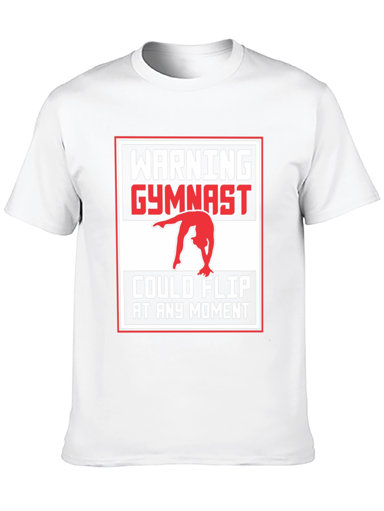 Warning Gymnast Flip Unisex T-Shirt