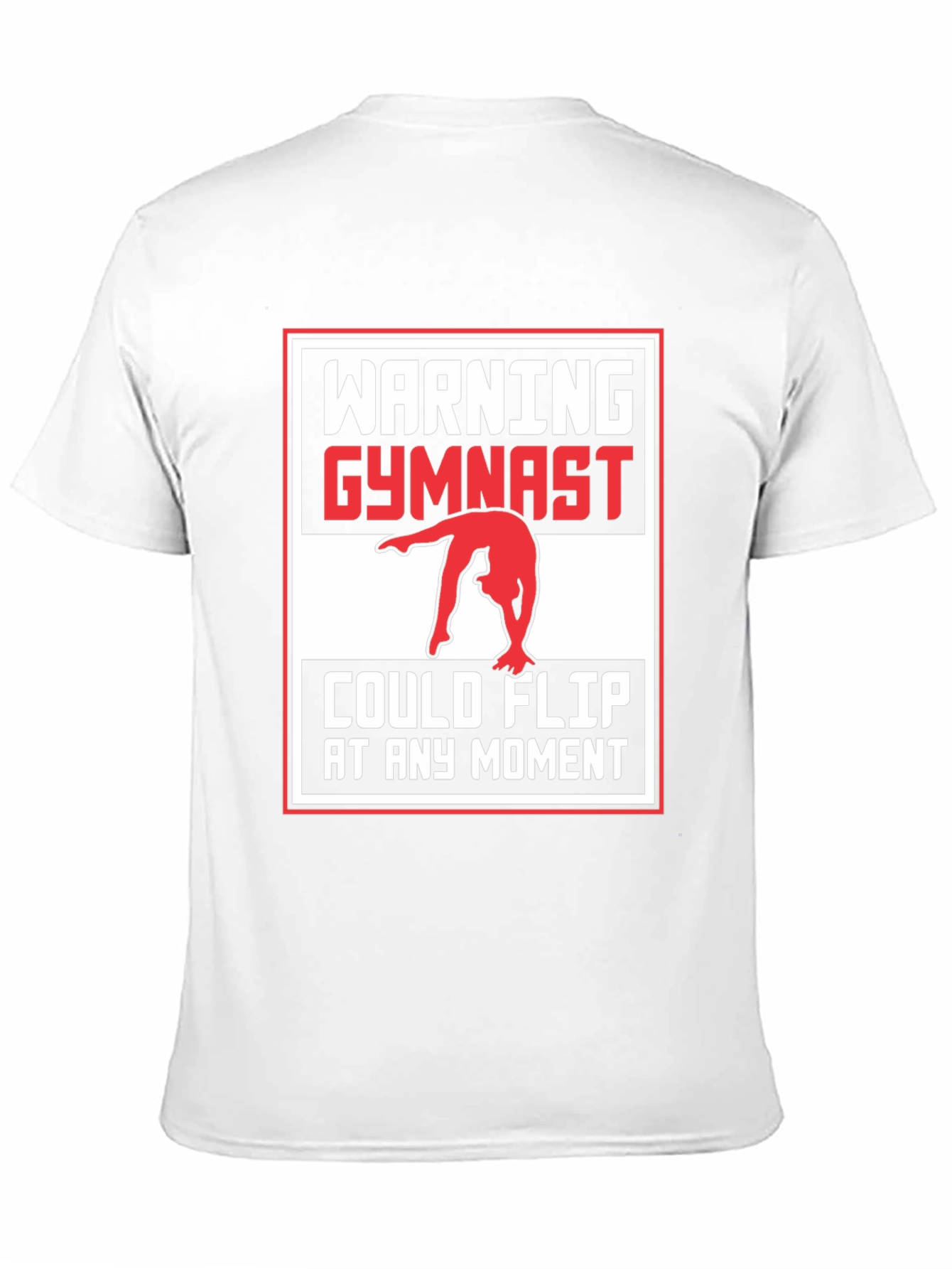 Warning Gymnast Flip Unisex T-Shirt