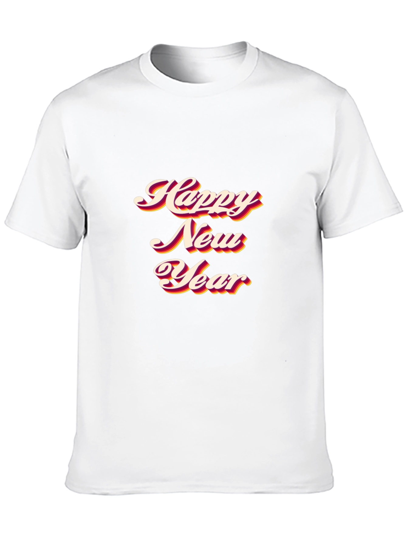 Happy New Year Black T-Shirt