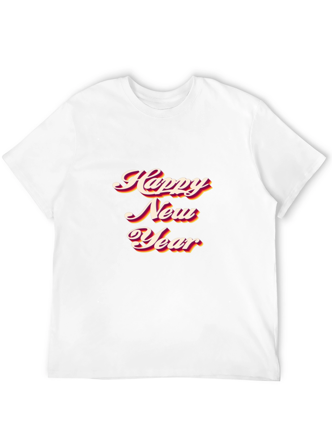 Happy New Year Black T-Shirt