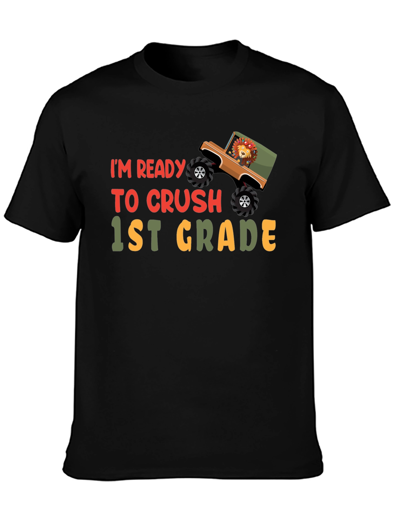 Ready to Crush 1st Grade Monster Truck Kids T-Shirt