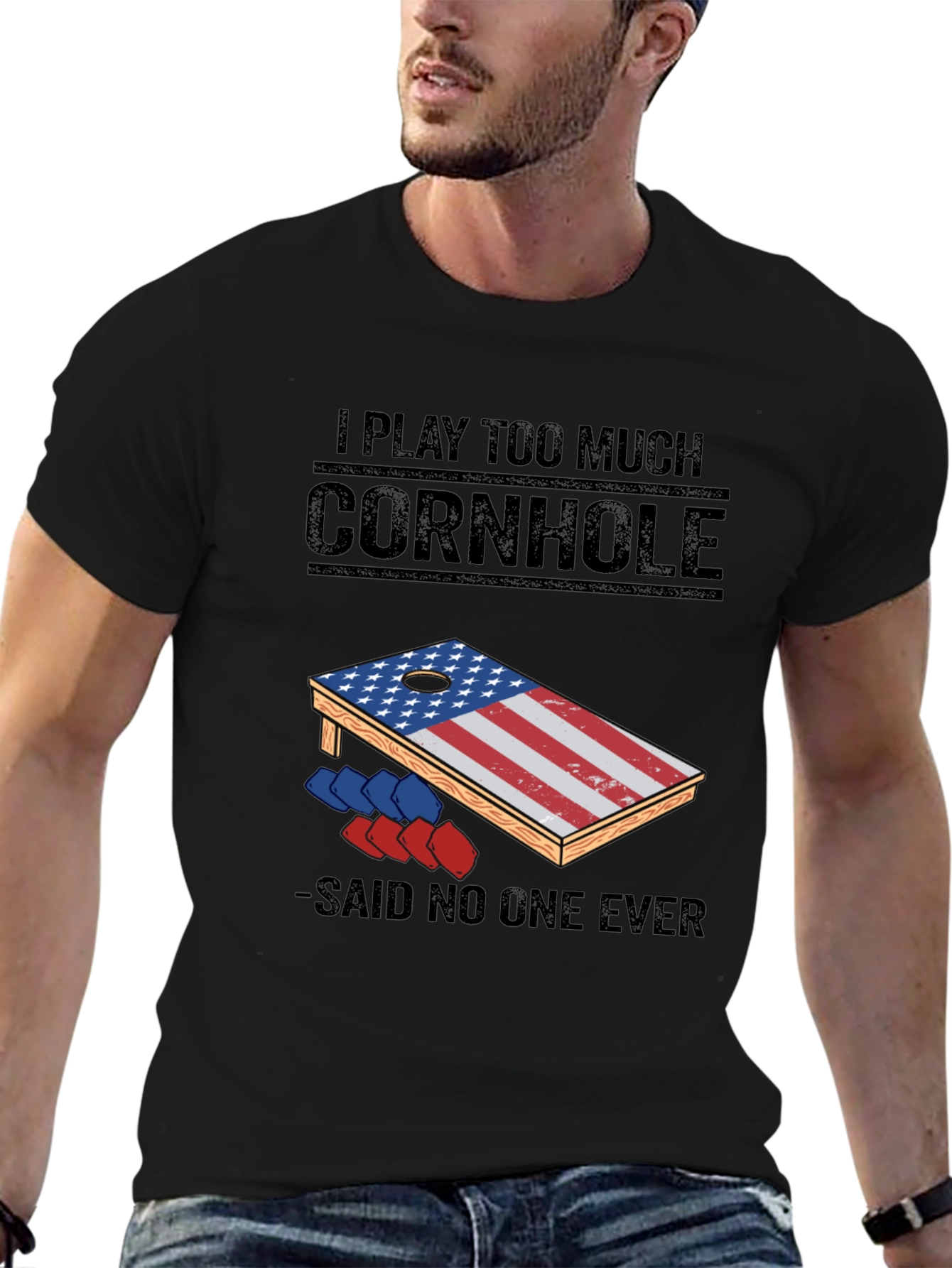 I Play Too Much Cornhole T-Shirt
