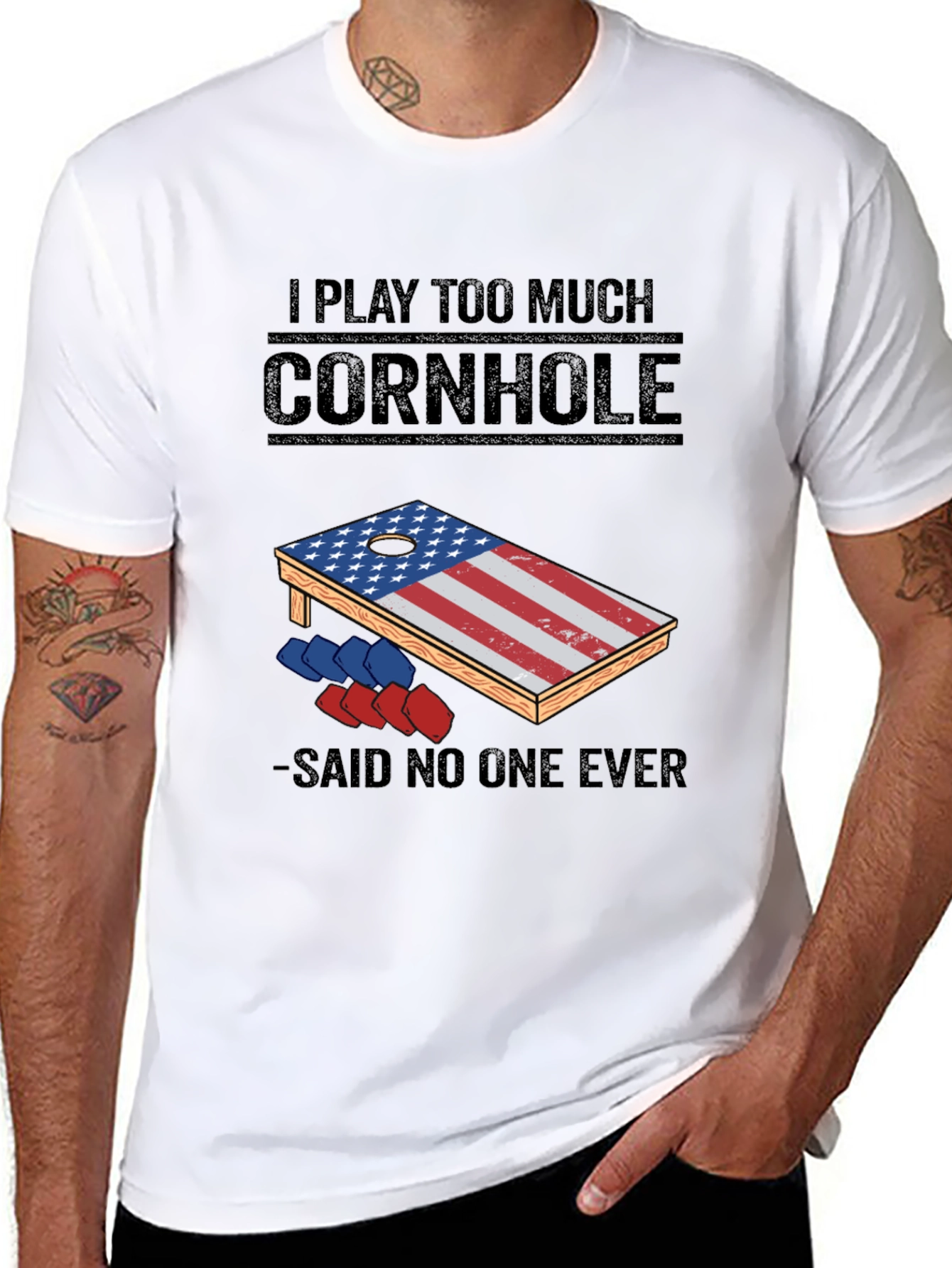 I Play Too Much Cornhole T-Shirt