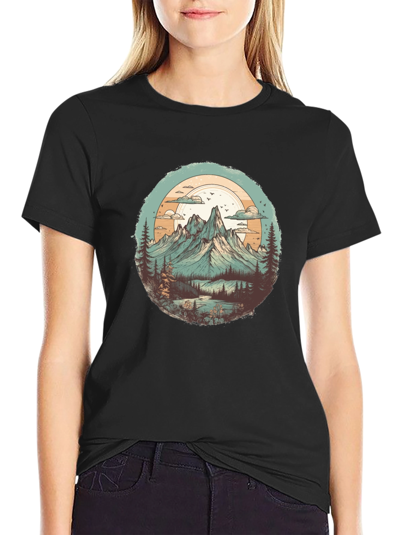 Mountain Landscape Graphic Tee