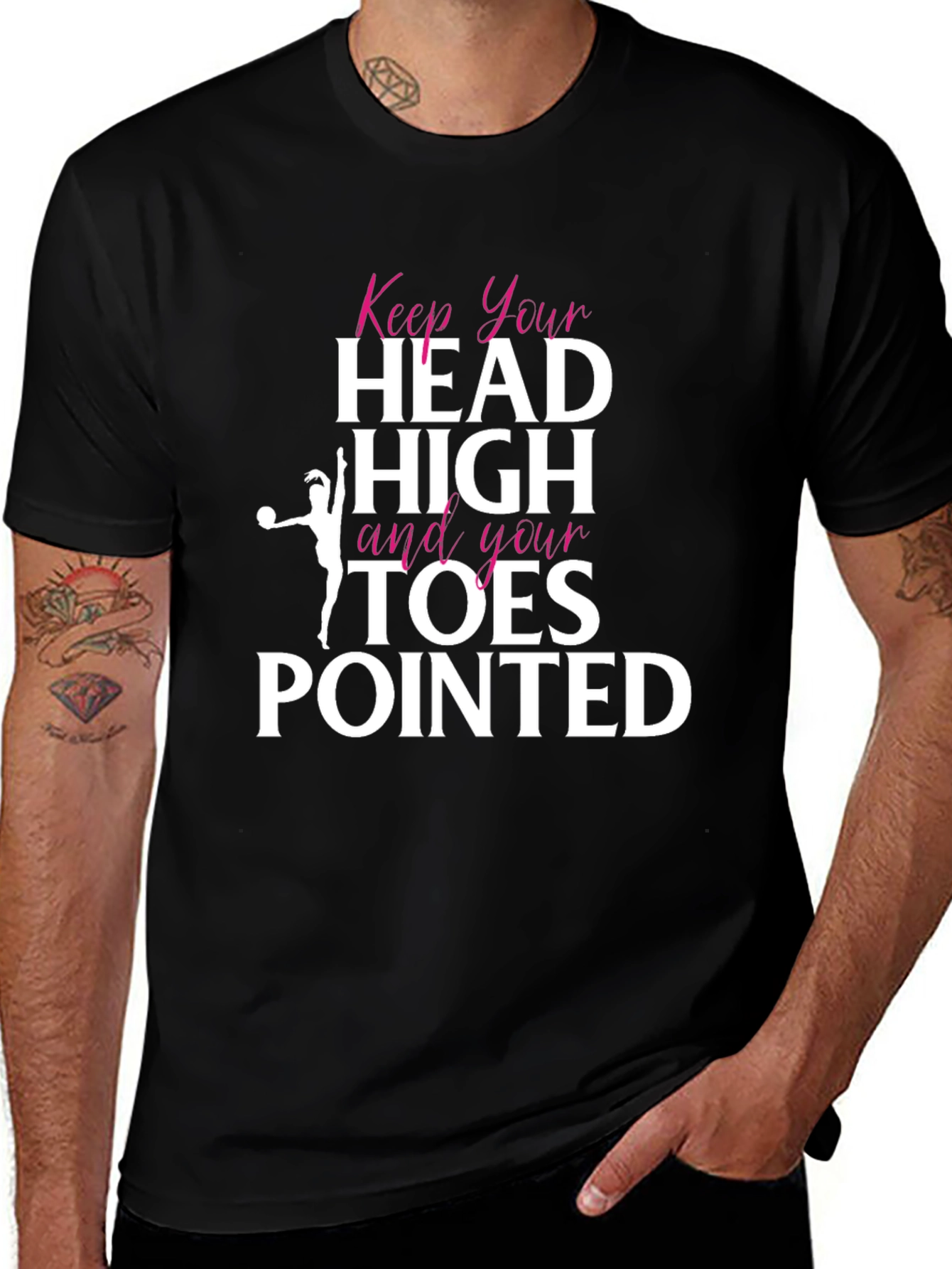Keep Your Head High Gymnastics Graphic Tee