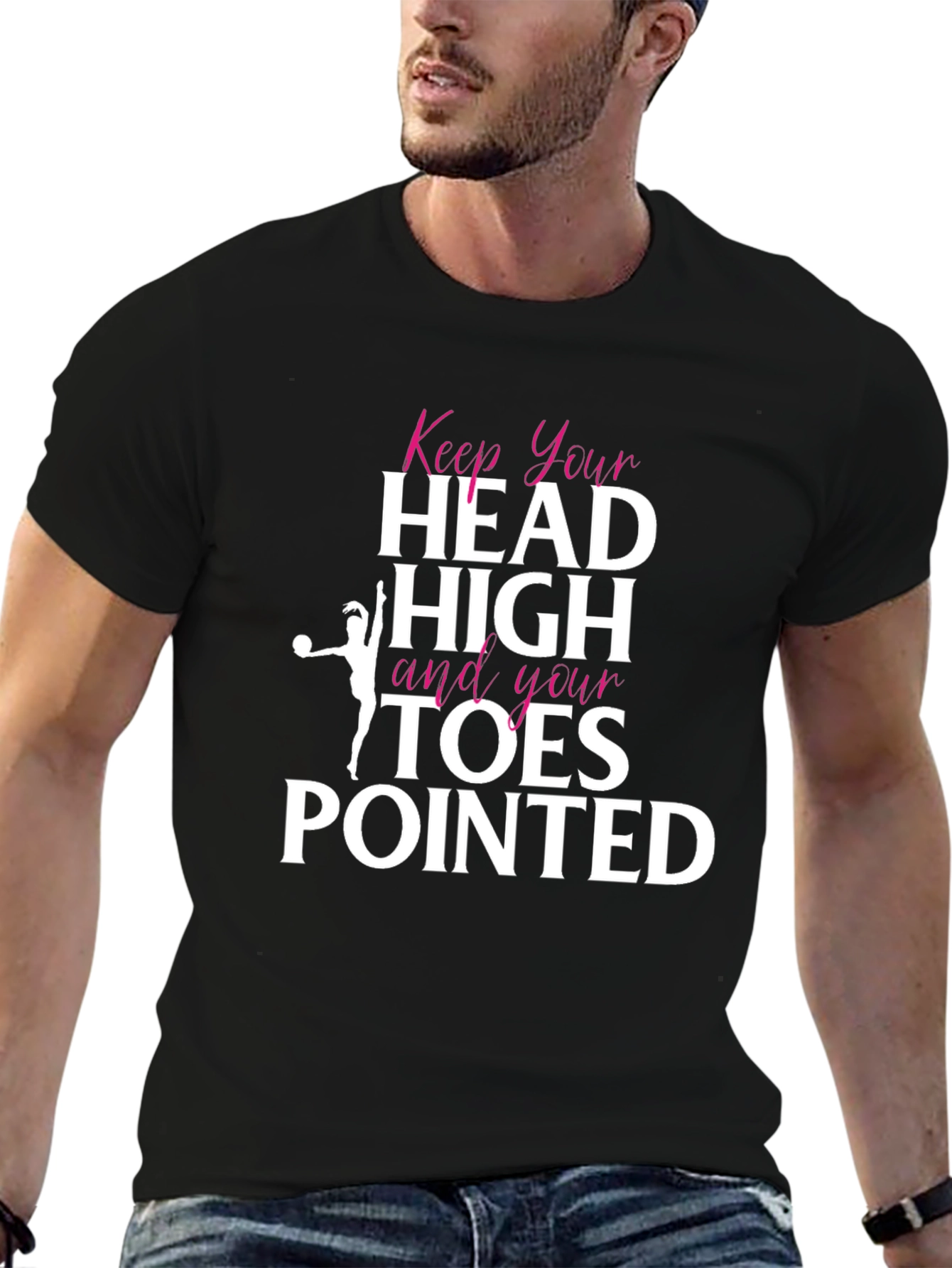 Keep Your Head High Gymnastics Graphic Tee