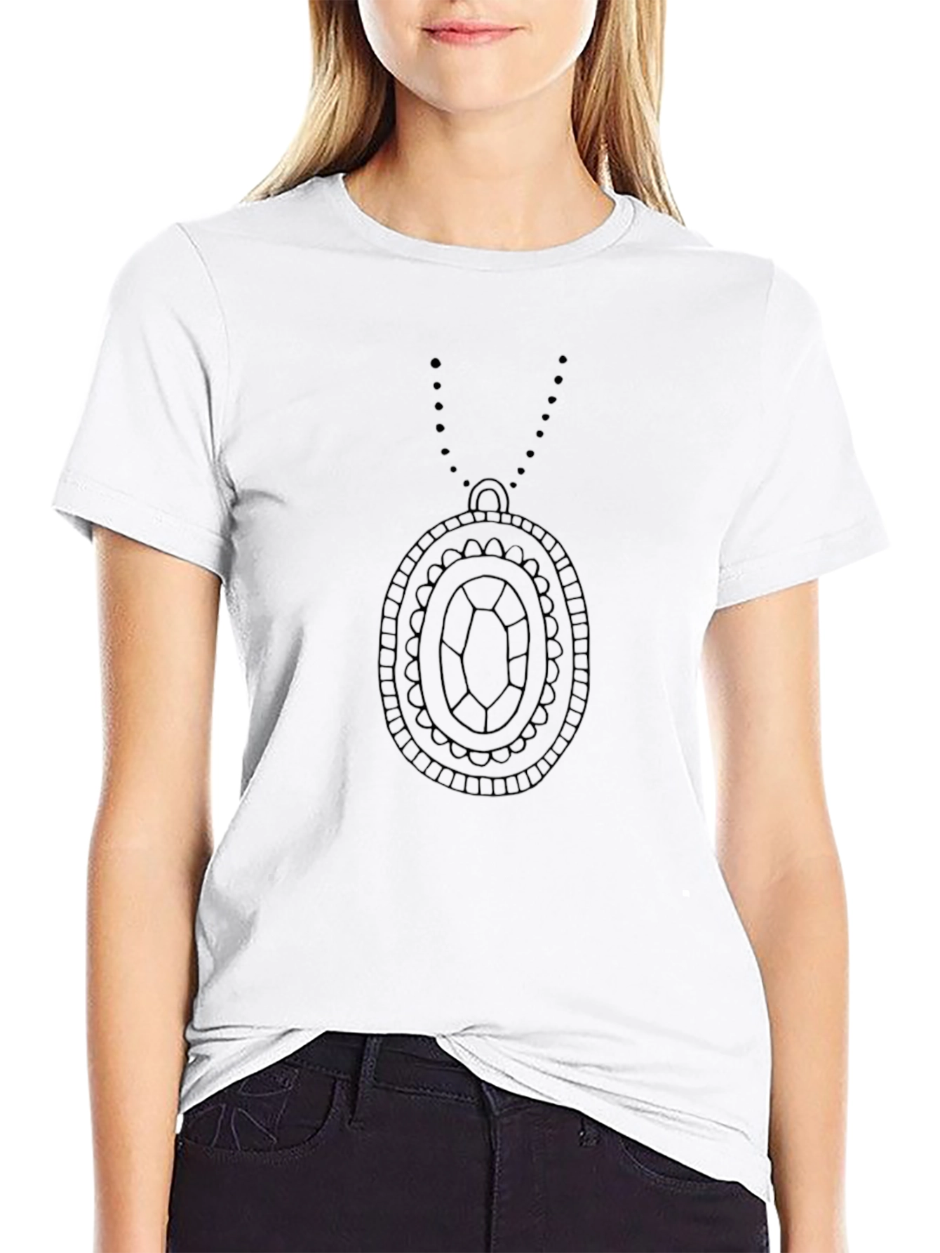 Graphic Print Crew Neck Tee
