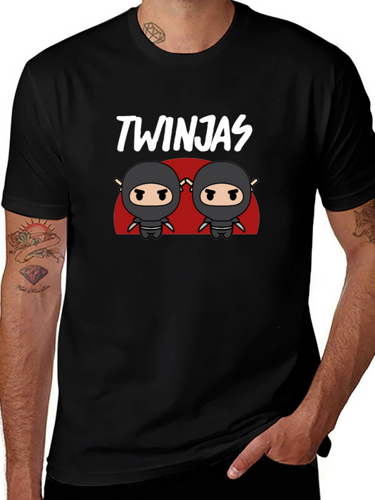 Twinjas Ninja Cartoon Graphic T-Shirt