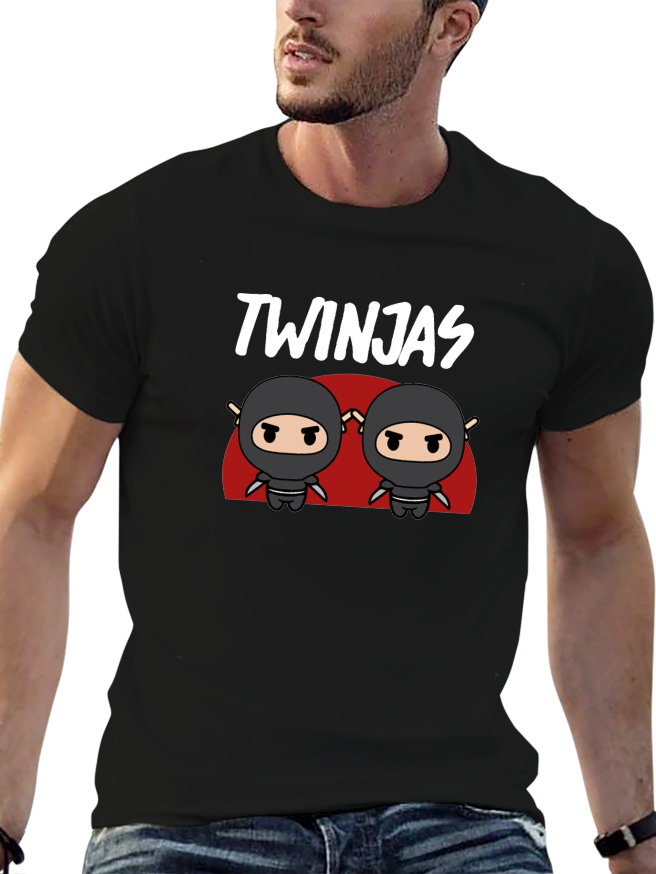 Twinjas Ninja Cartoon Graphic T-Shirt