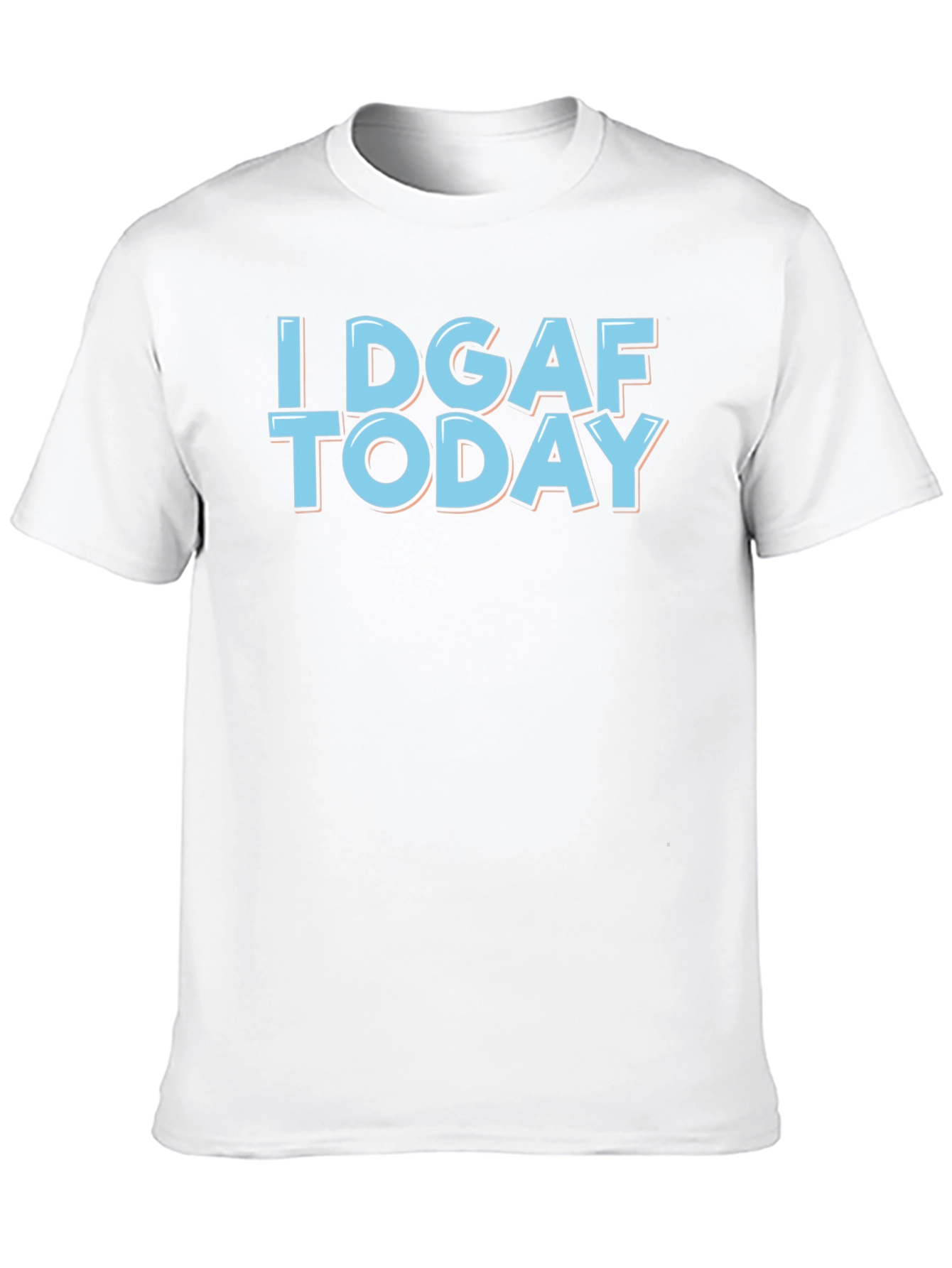 I DGAF Today Graphic T-Shirt - Black Cotton Tee