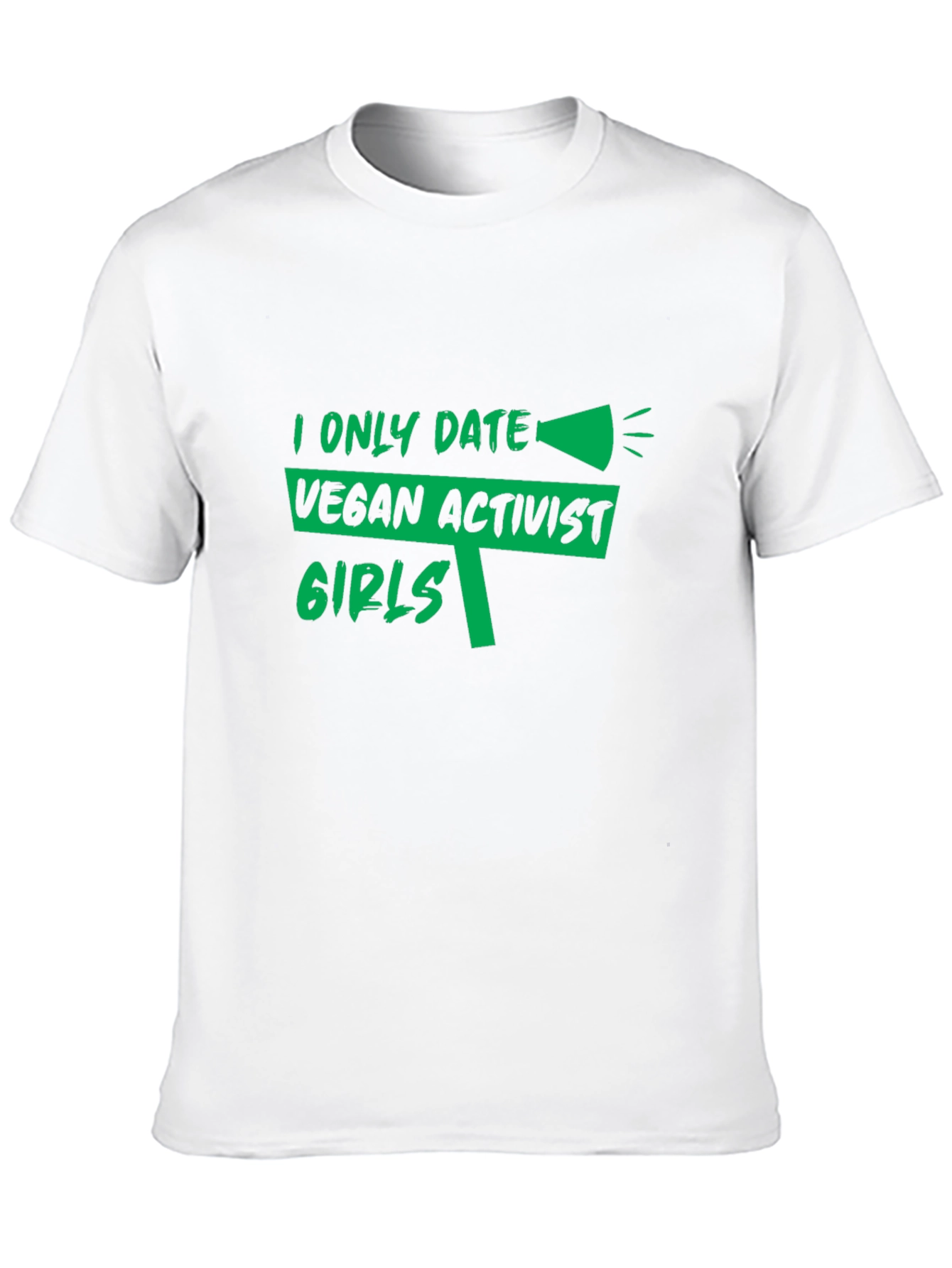 Vegan Activist Girls T-Shirt -  Black Cotton Tee