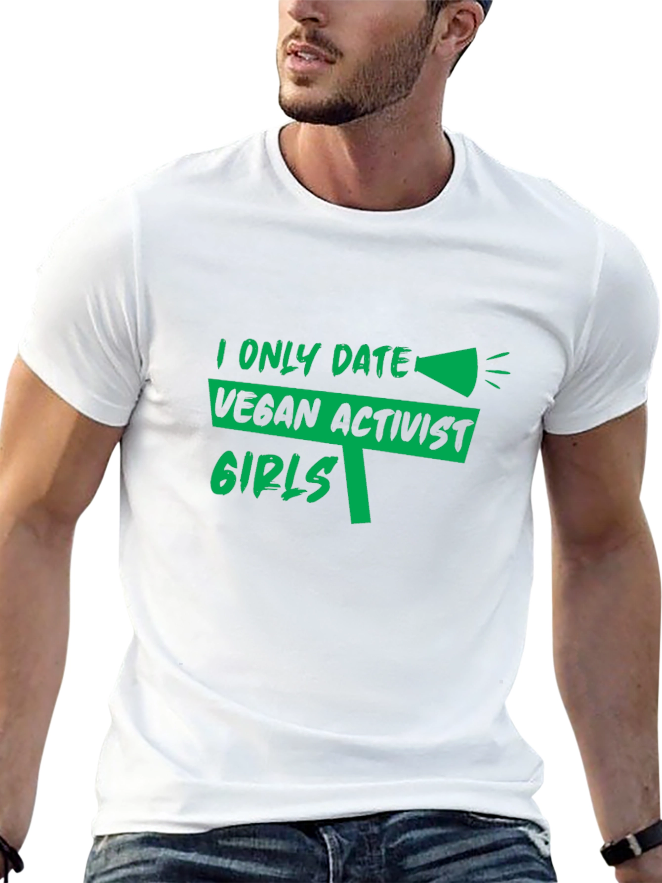 Vegan Activist Girls T-Shirt -  Black Cotton Tee