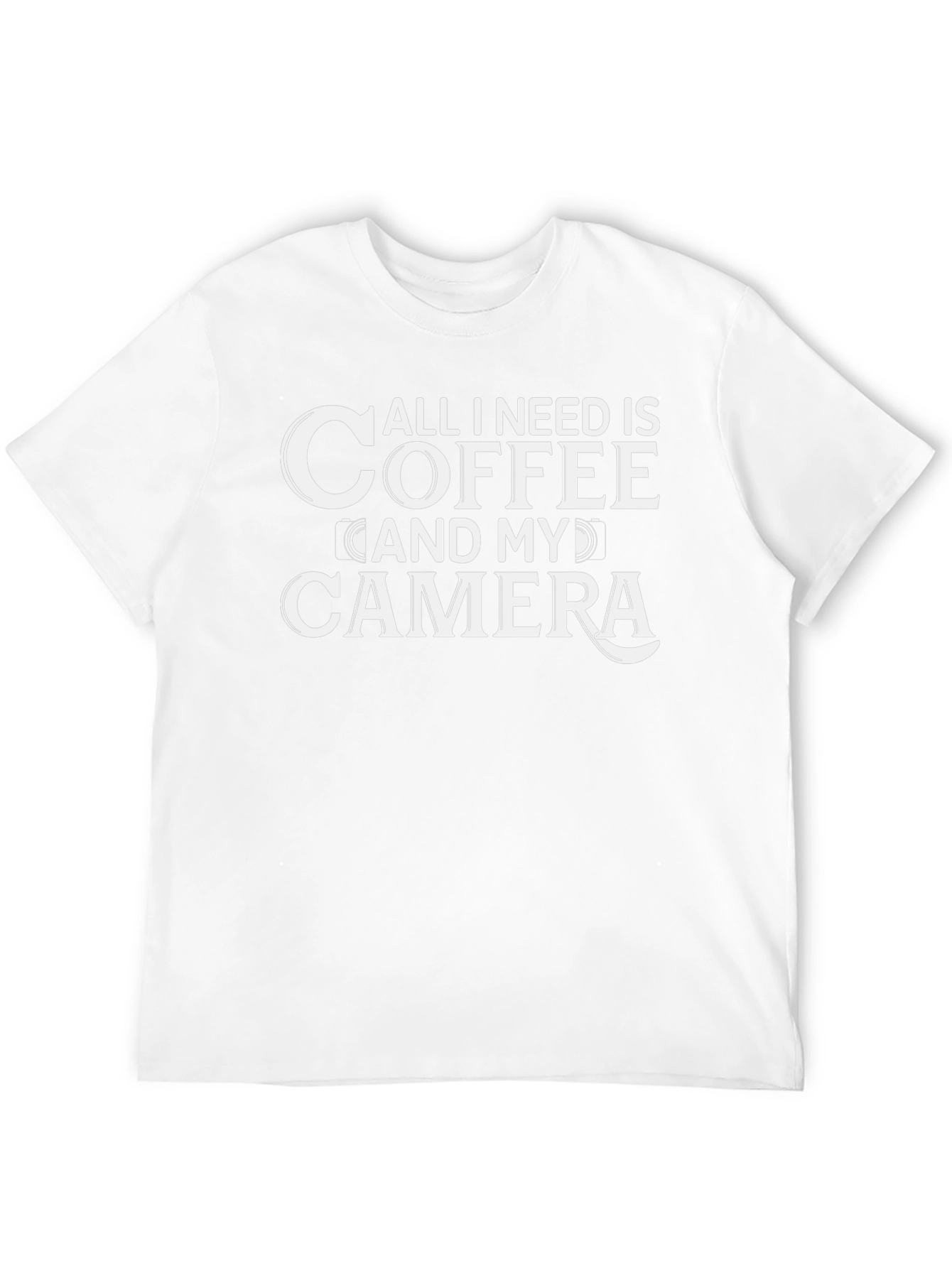 Coffee and Camera Black Graphic Tee