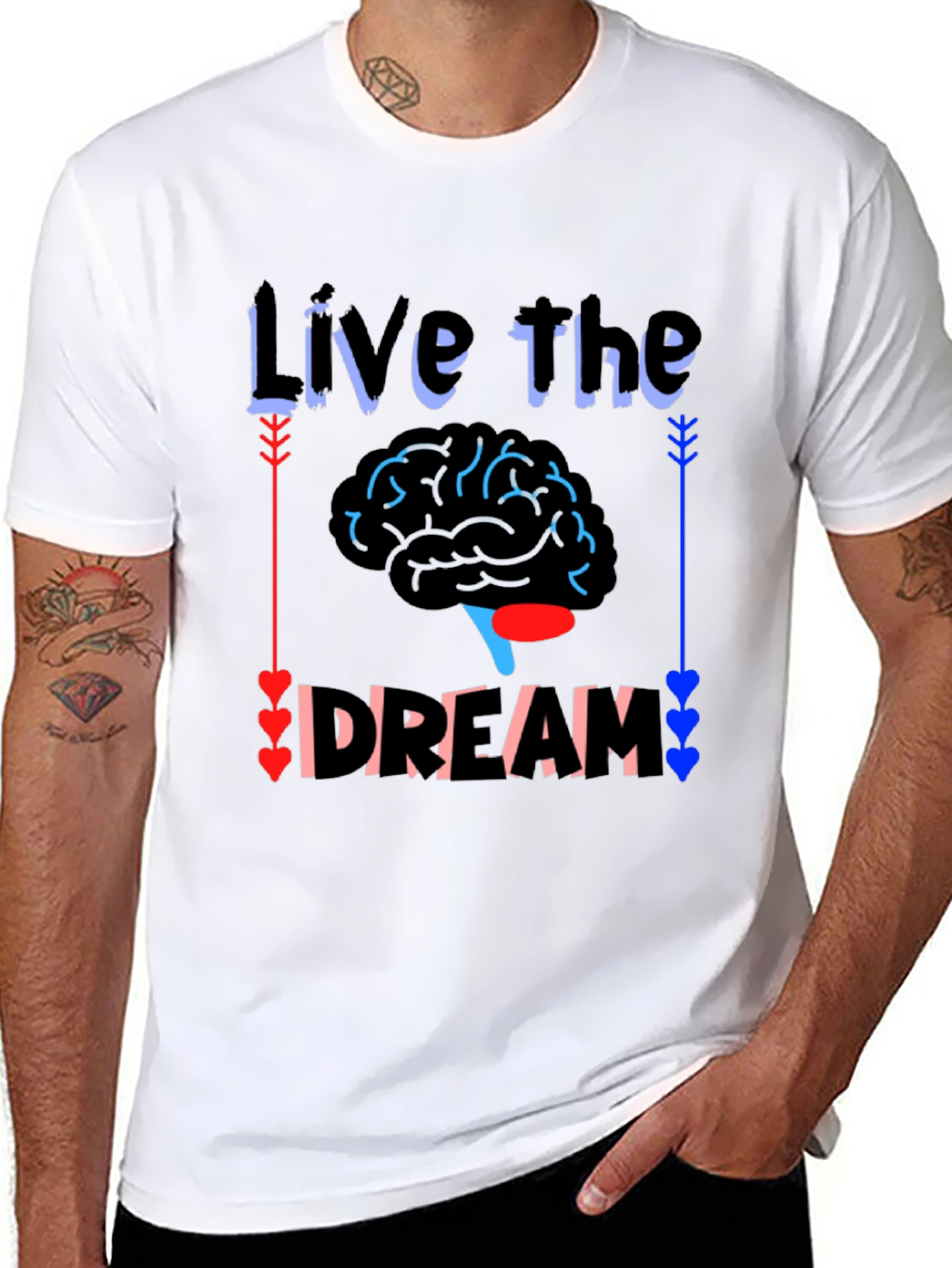 Live the Dream Brain T-Shirt