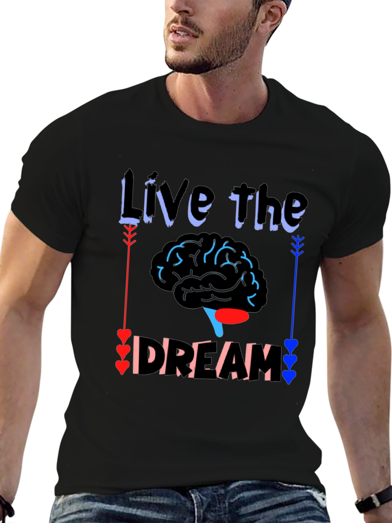 Live the Dream Brain T-Shirt