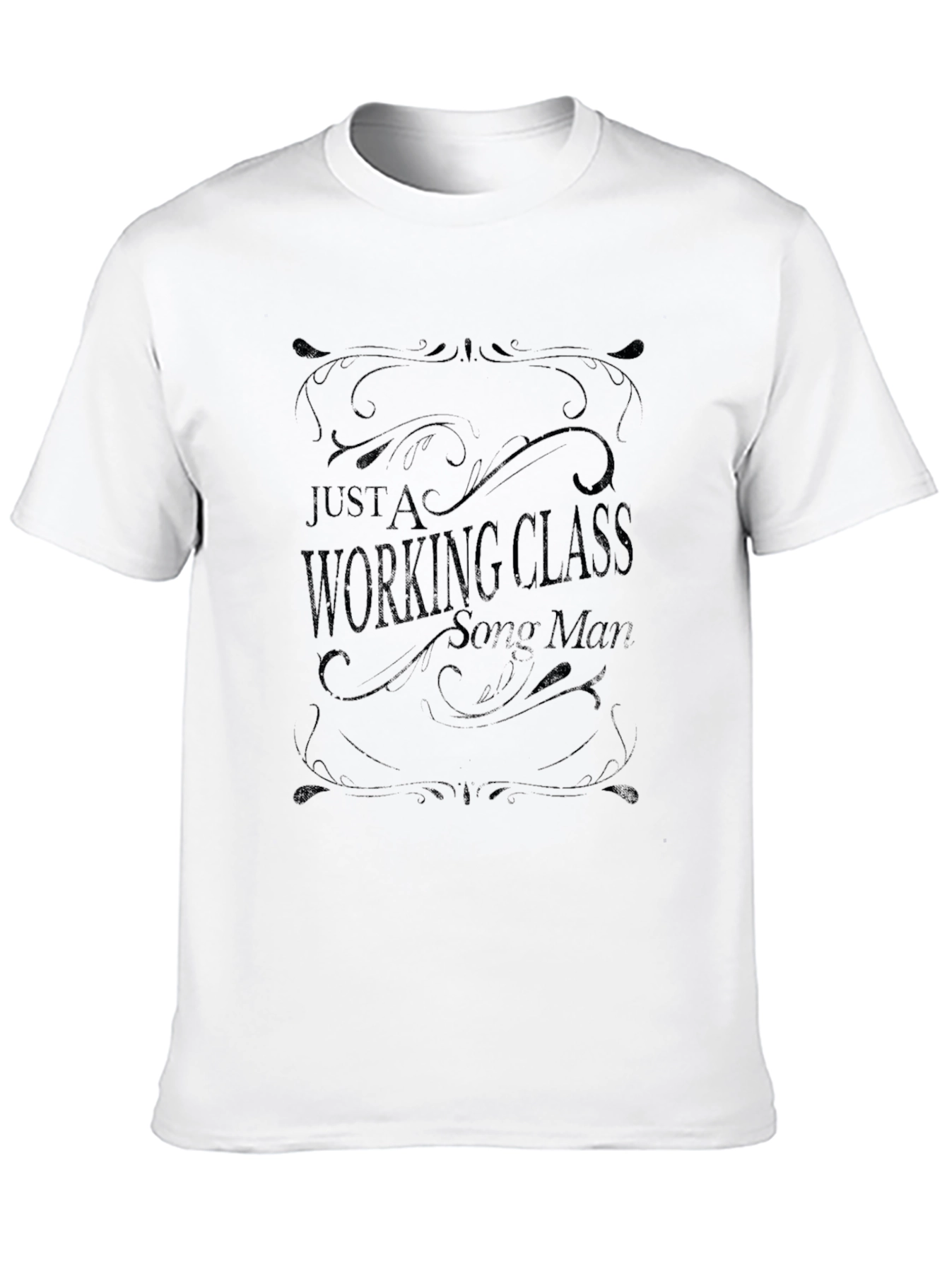 Working Class Song Man Black T-Shirt