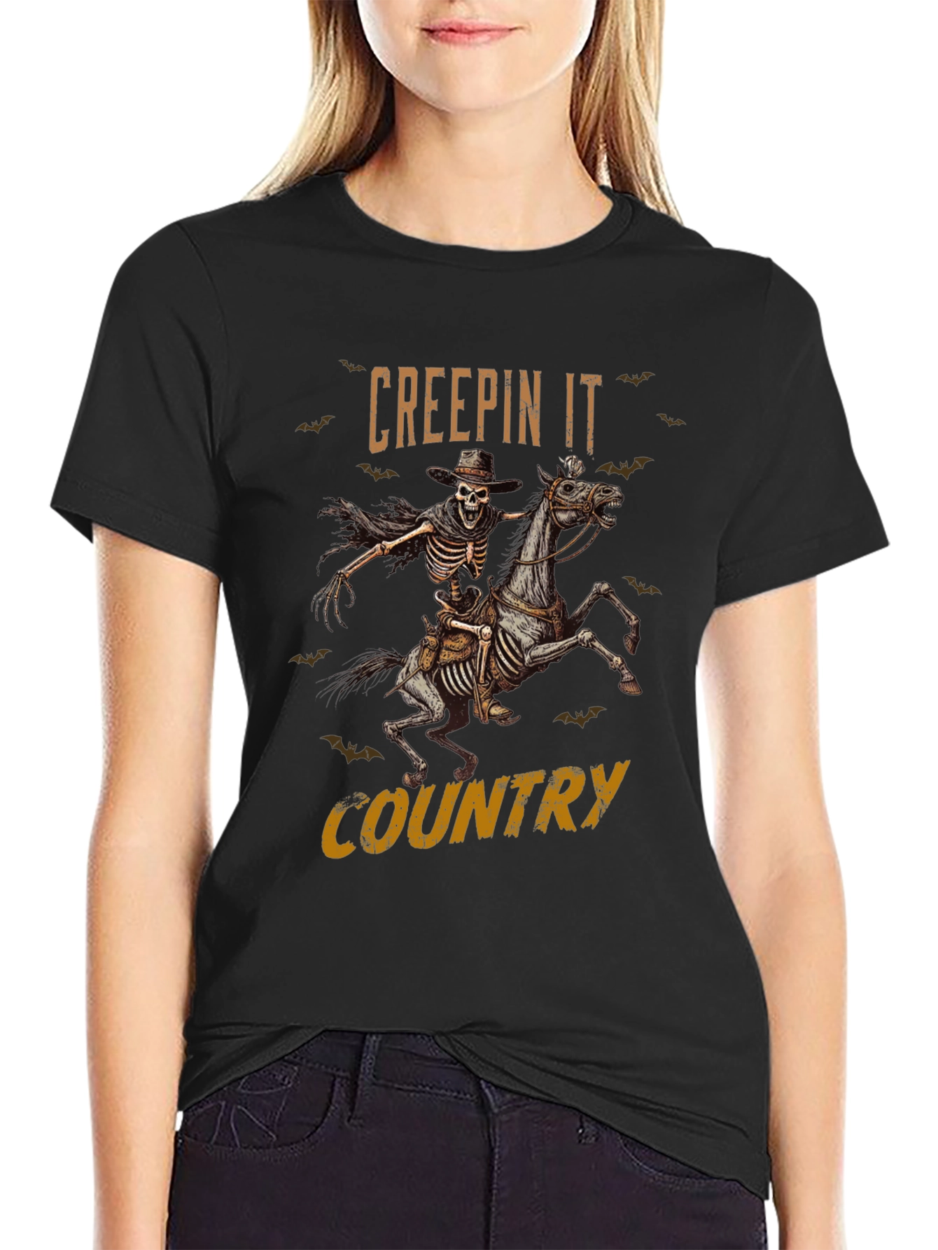 Creepin It Country Graphic T-Shirt