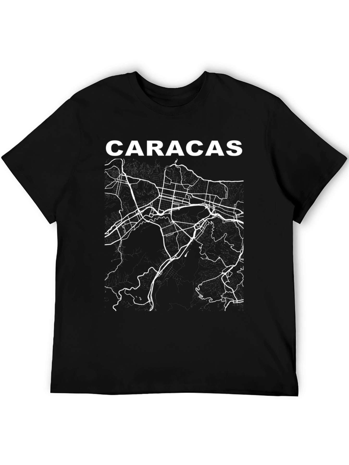 Caracas Map T-Shirt - City Street Map Tee