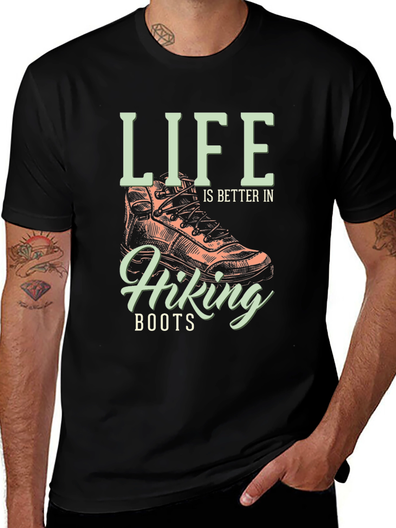 Life is Better in Hiking Boots T-Shirt
