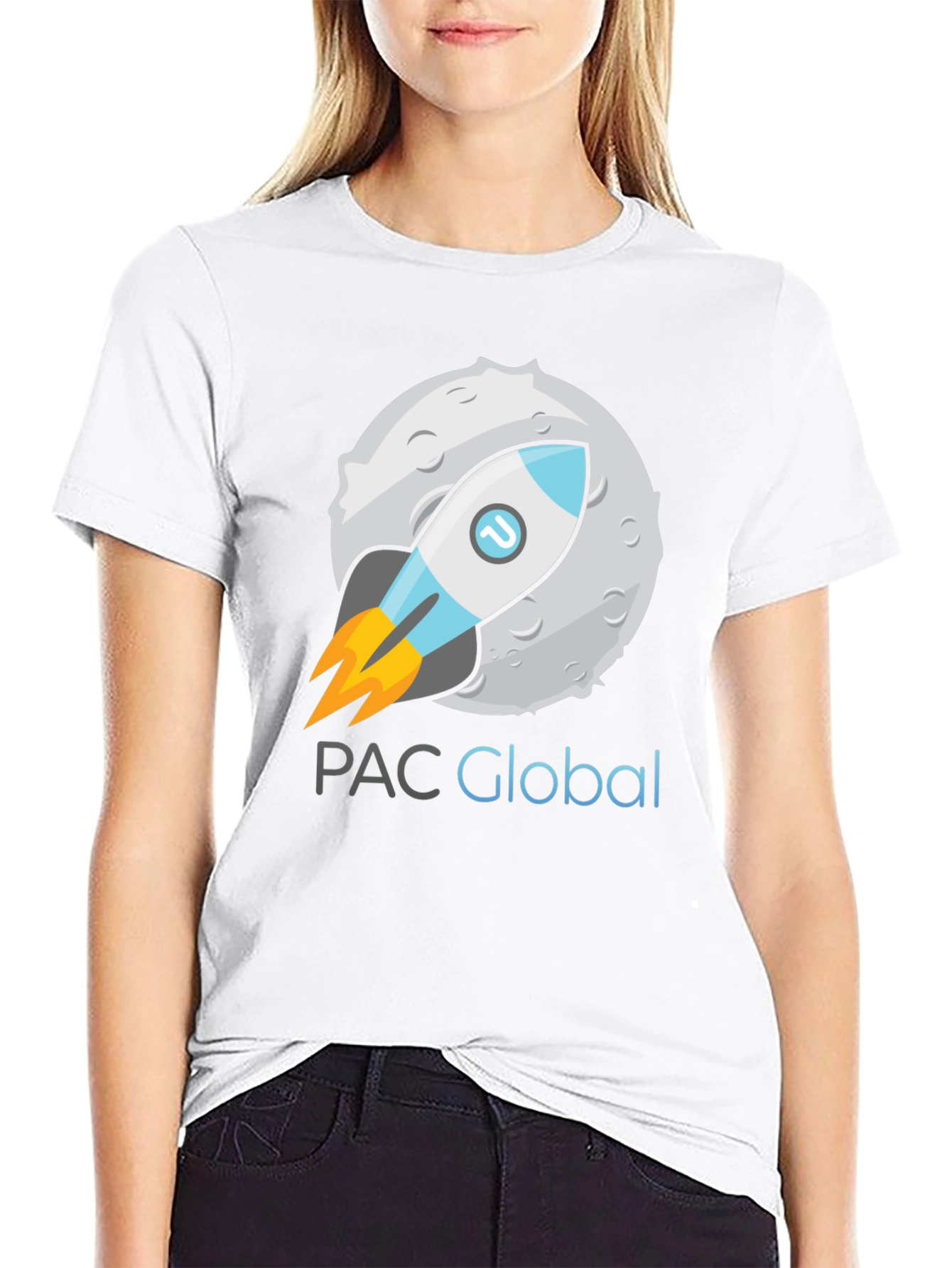 PAC Global Rocket T-Shirt - Black Cotton Blend