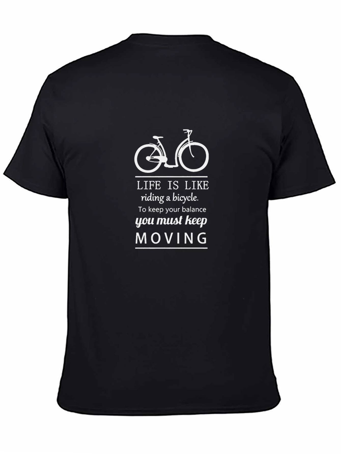 Life is Like Riding a Bicycle Graphic T-Shirt