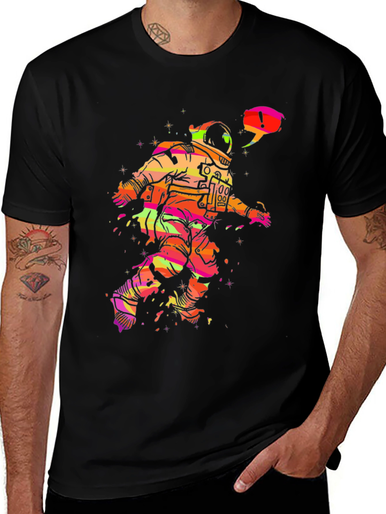 Astronaut Graphic Tee - Cool Space Design!