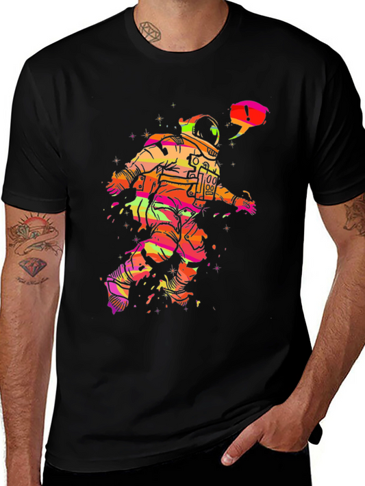 Astronaut Graphic Tee - Cool Space Design!