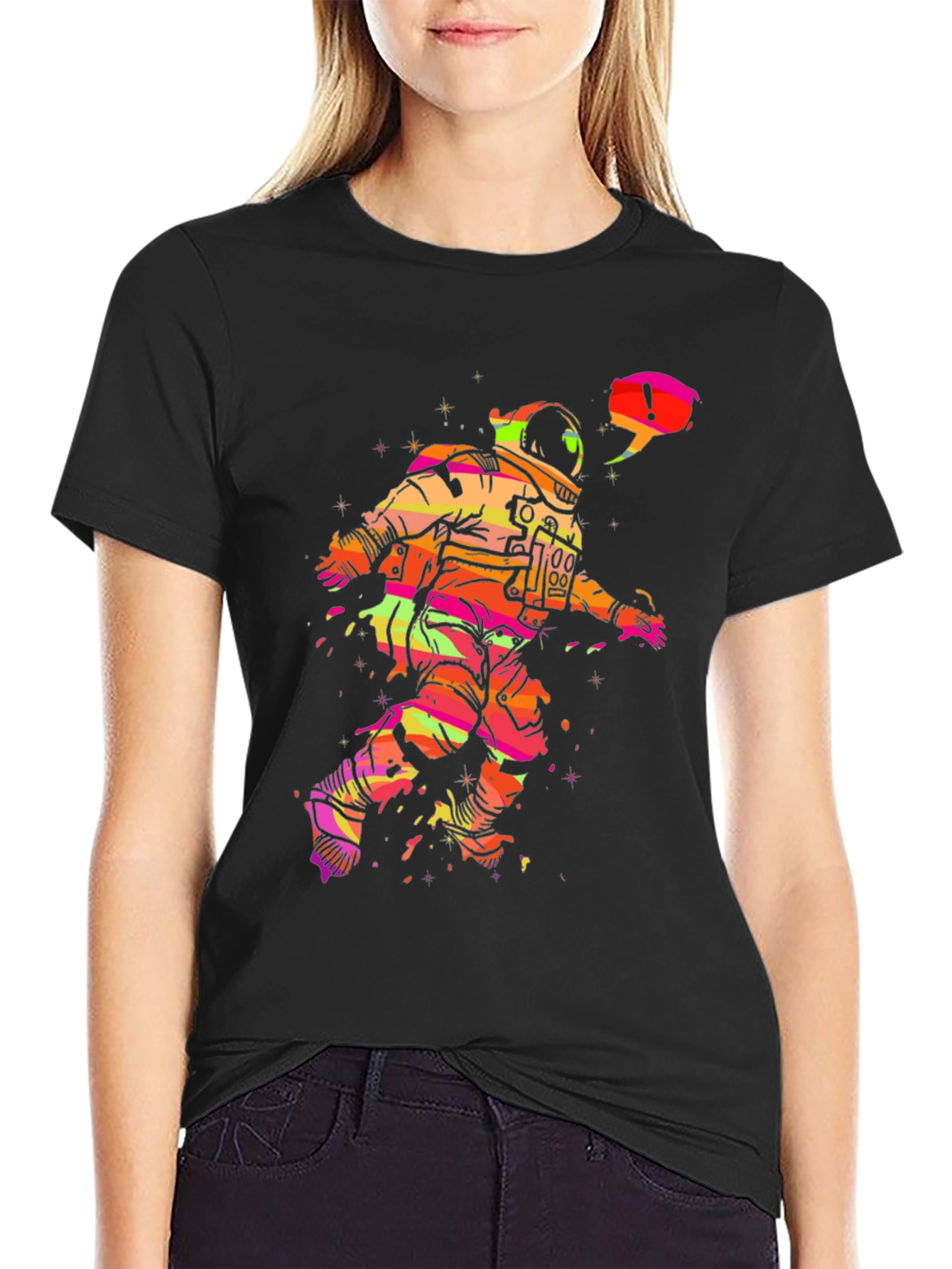 Astronaut Graphic Tee - Cool Space Design!