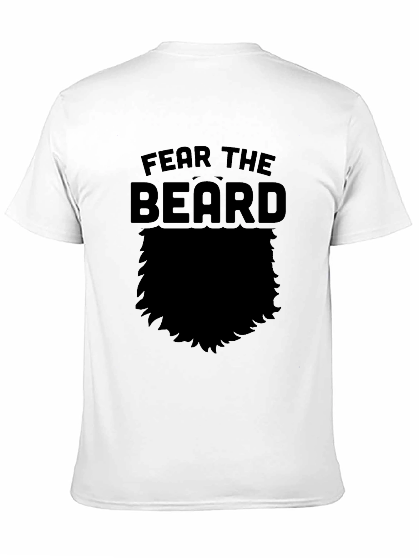 Fear The Beard Graphic T-Shirt - Mens Black Tee