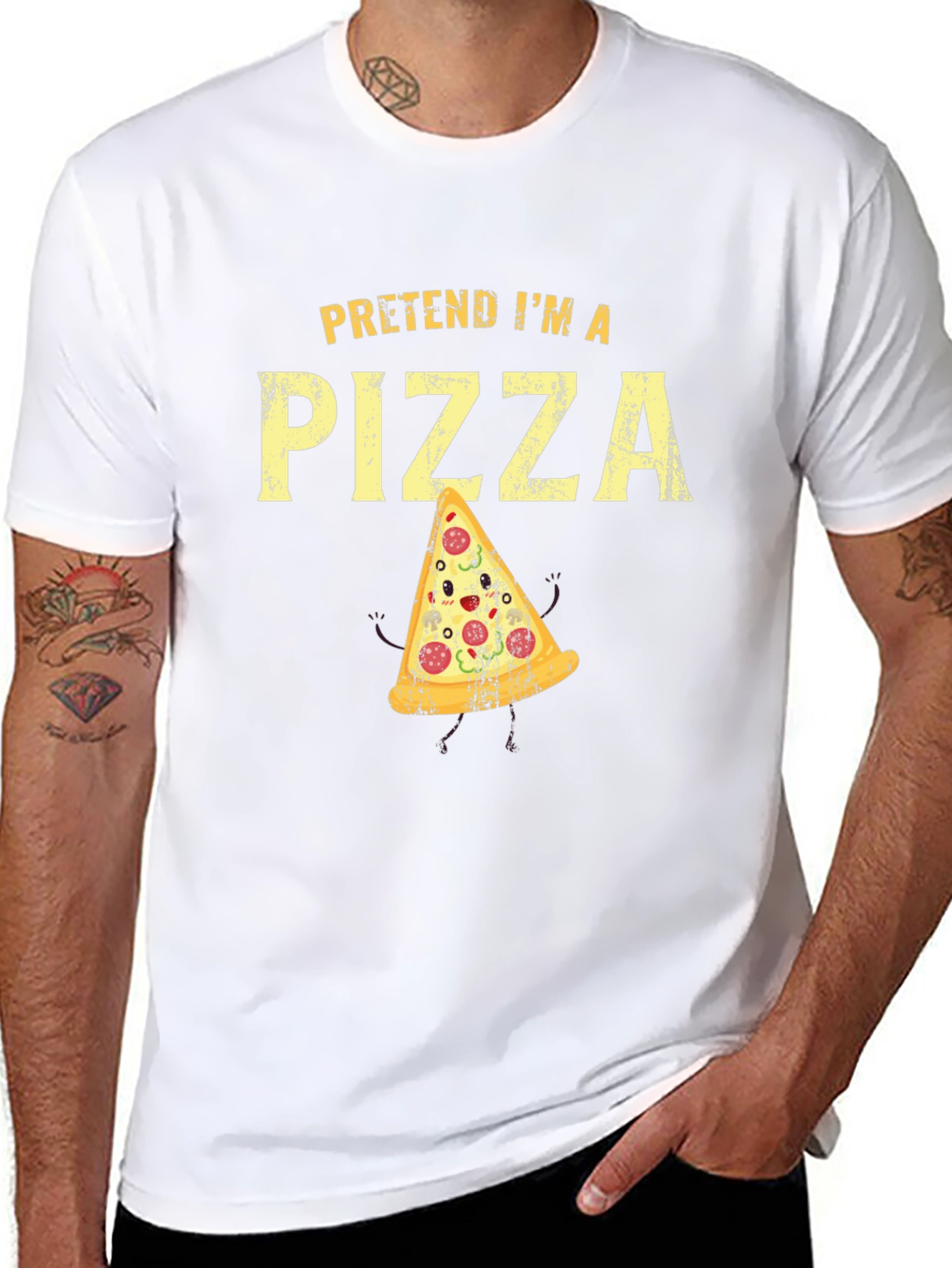 Pretend Im A Pizza Graphic T-Shirt