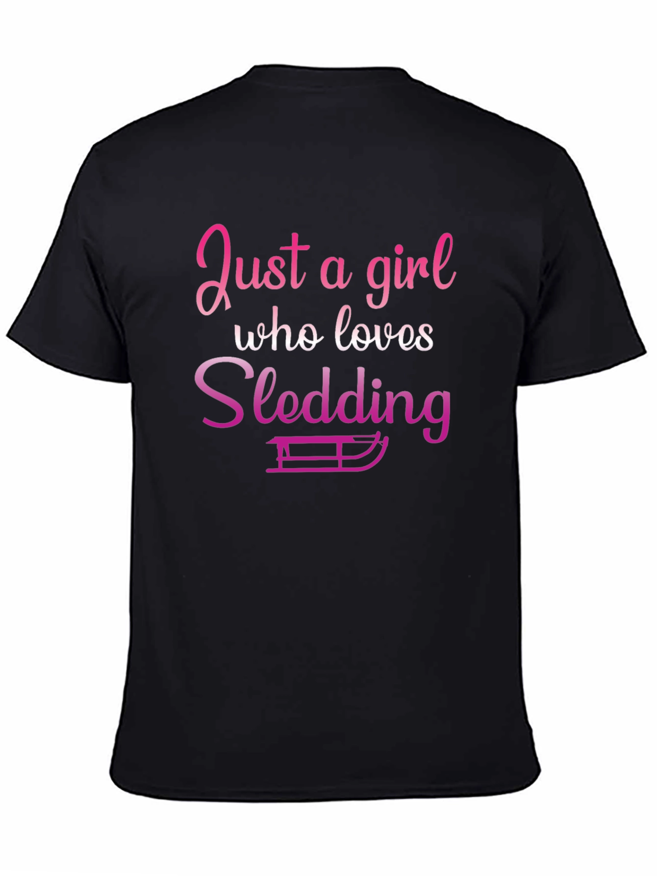 Just a Girl Who Loves Sledding T-Shirt