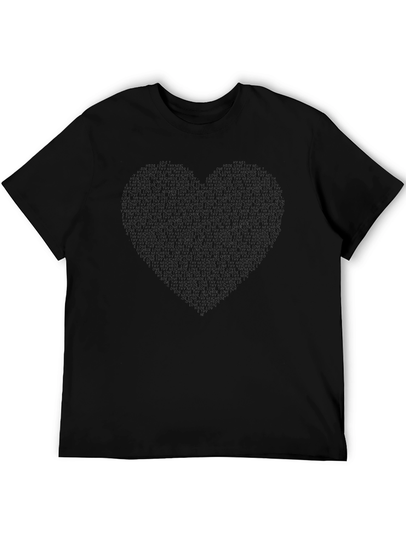 Black Heart Graphic Tee - Stylish & Comfortable