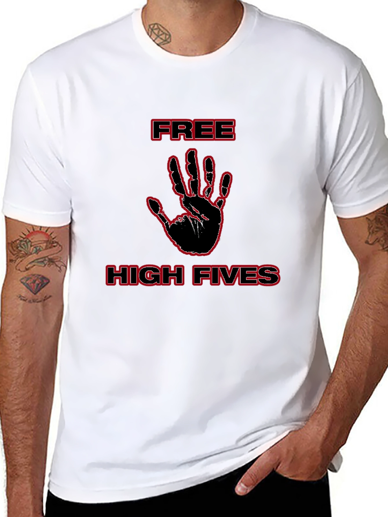 Free High Fives Graphic Tee