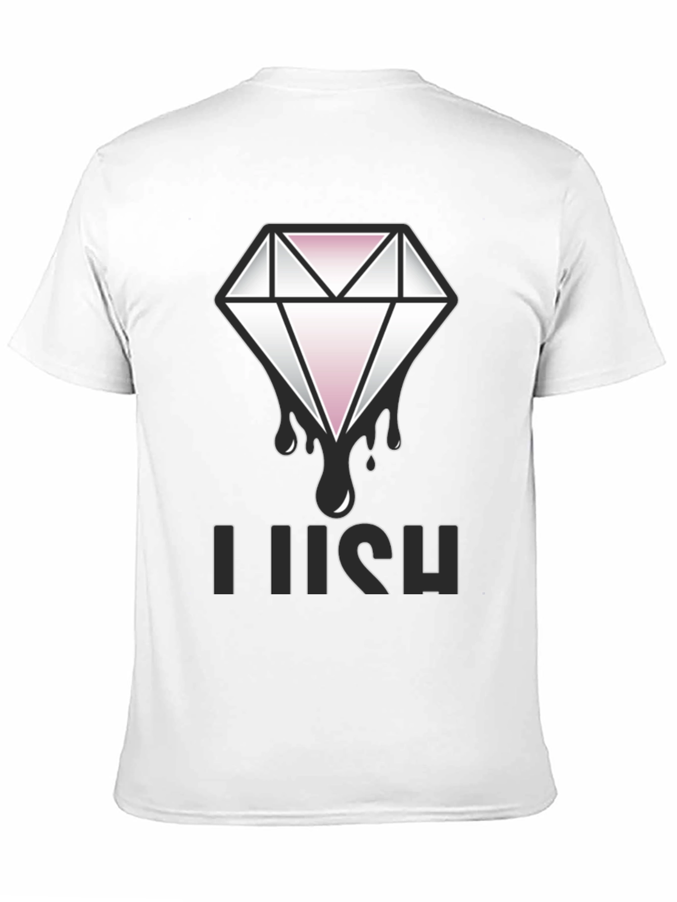 Lush Diamond Graphic Tee - Black Cotton Blend