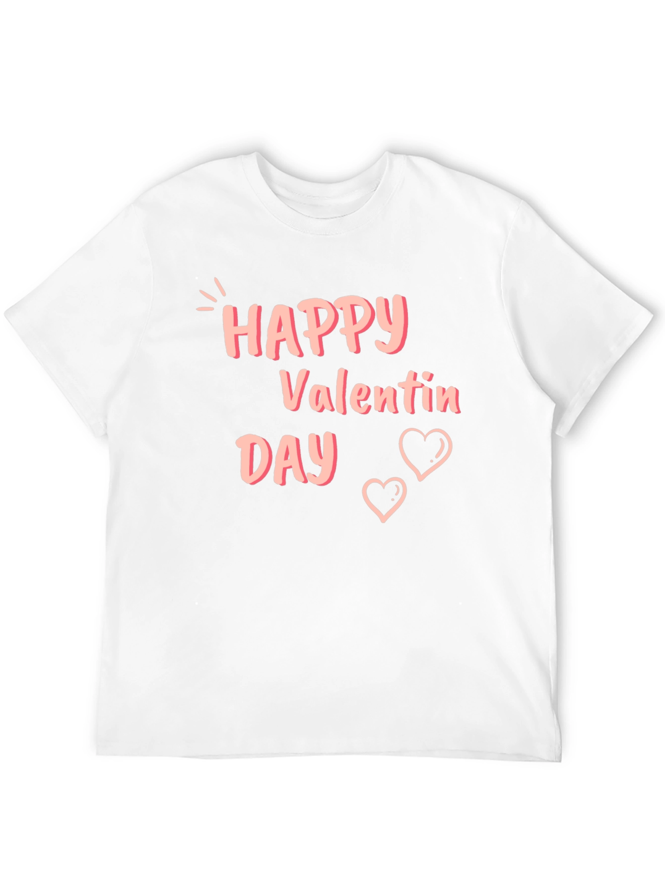 Happy Valentines Day Black T-Shirt