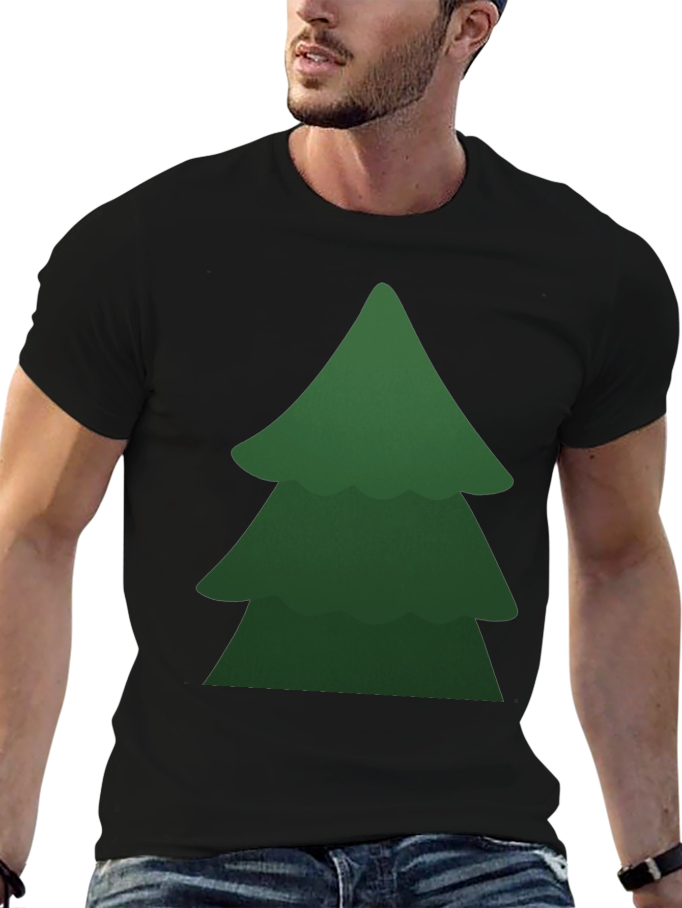Festive Tree Graphic Tee - Holiday Spirit