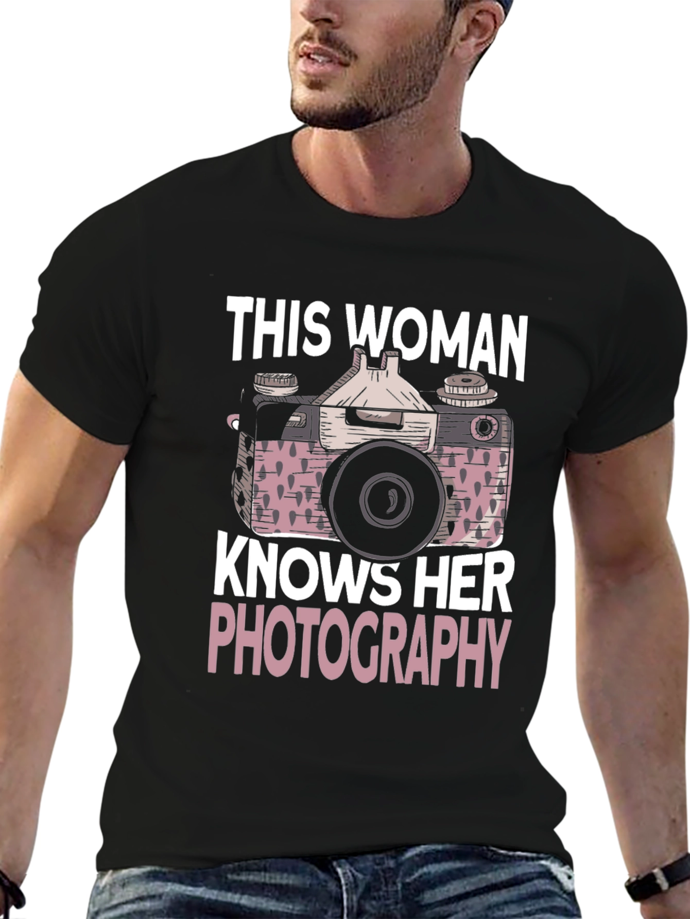 Womens Photography T-Shirt - Camera Graphic Tee