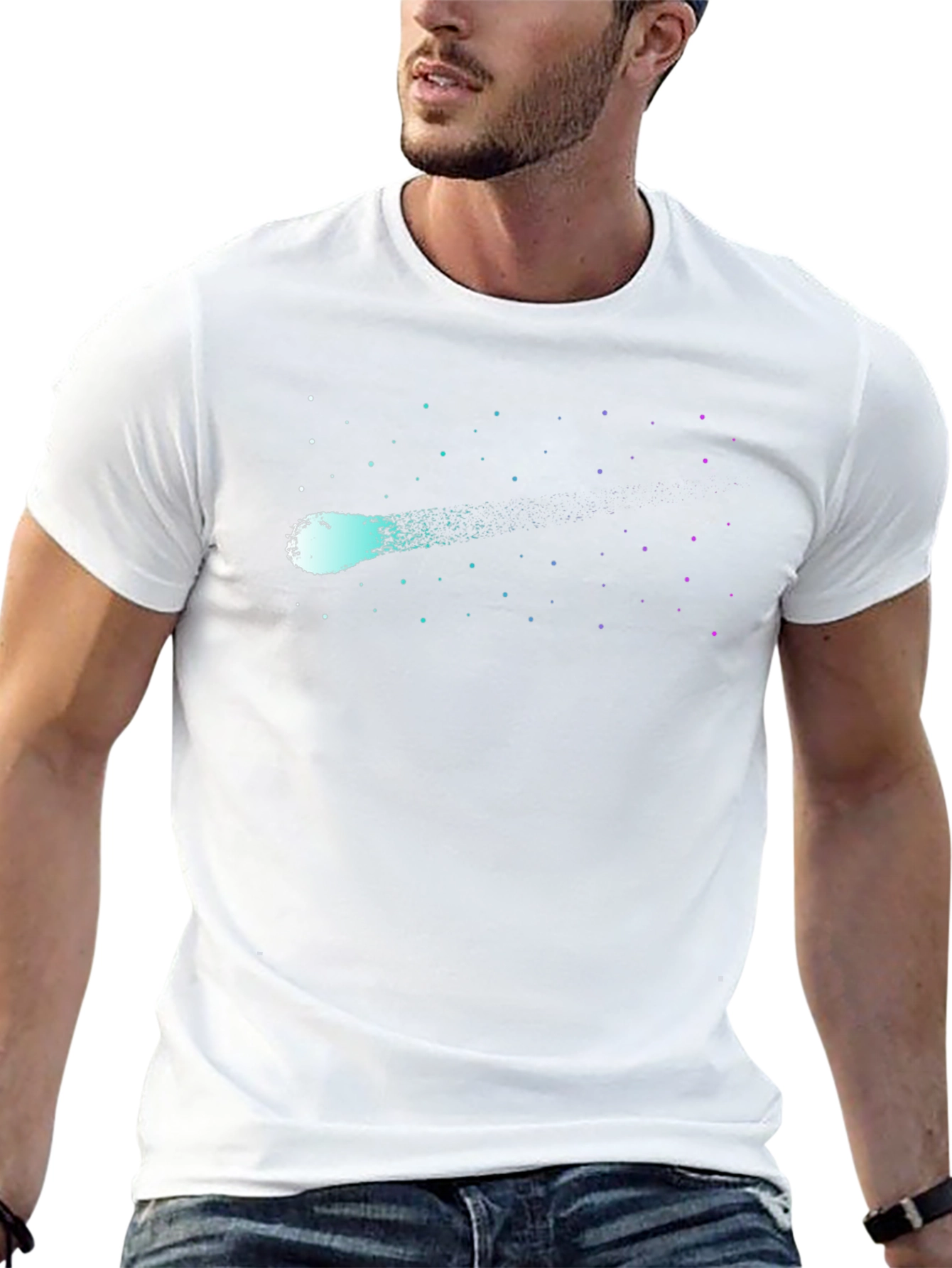 Cosmic Comet Graphic Black Tee