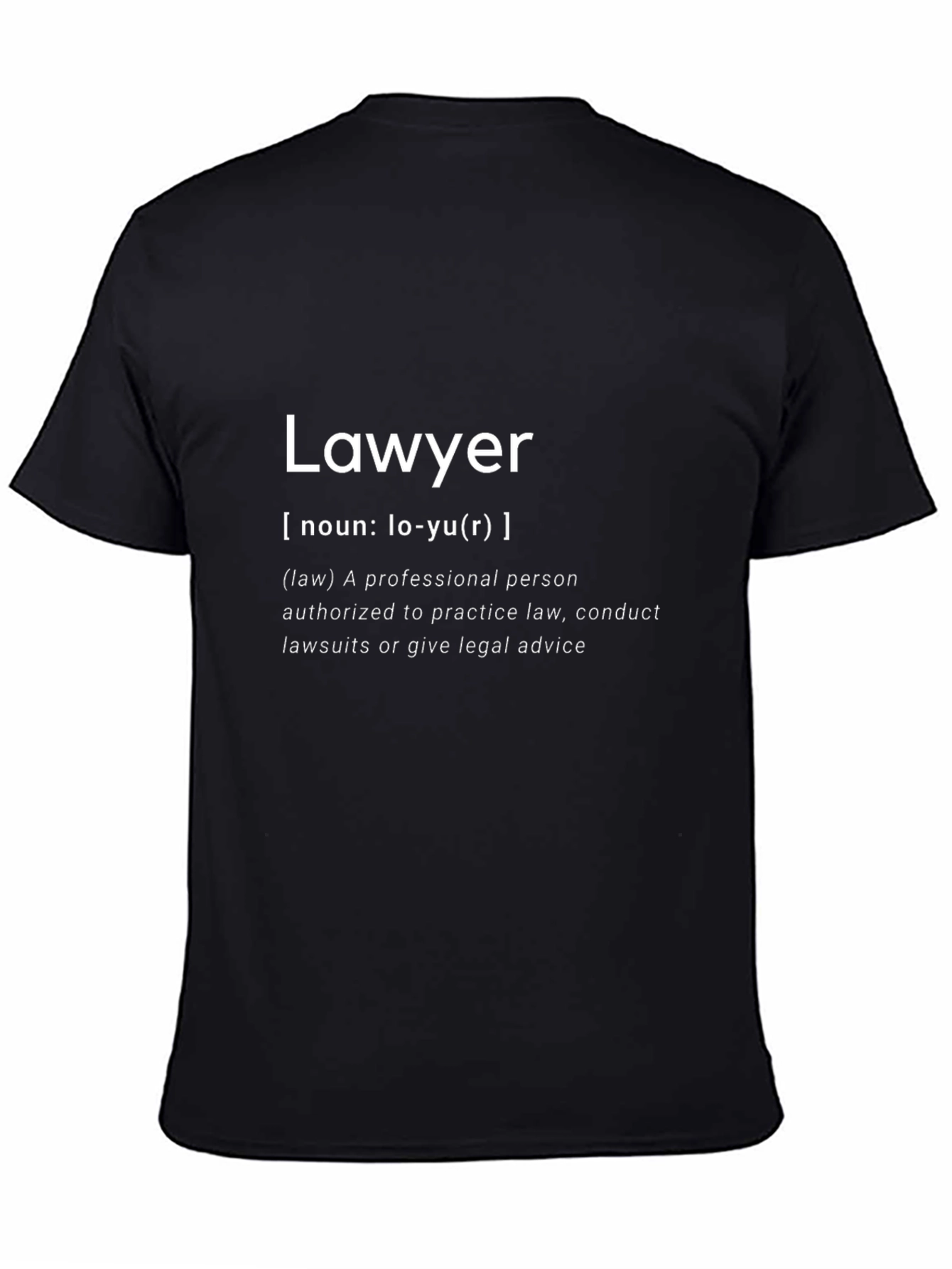 Lawyer Definition T-Shirt - Attorney Gift