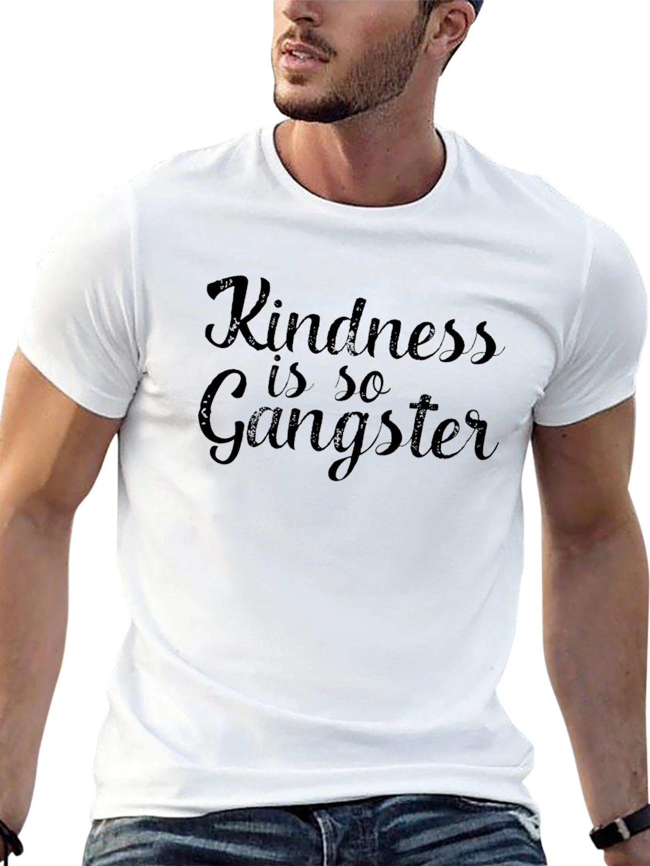 Kindness is So Gangster Black T-Shirt