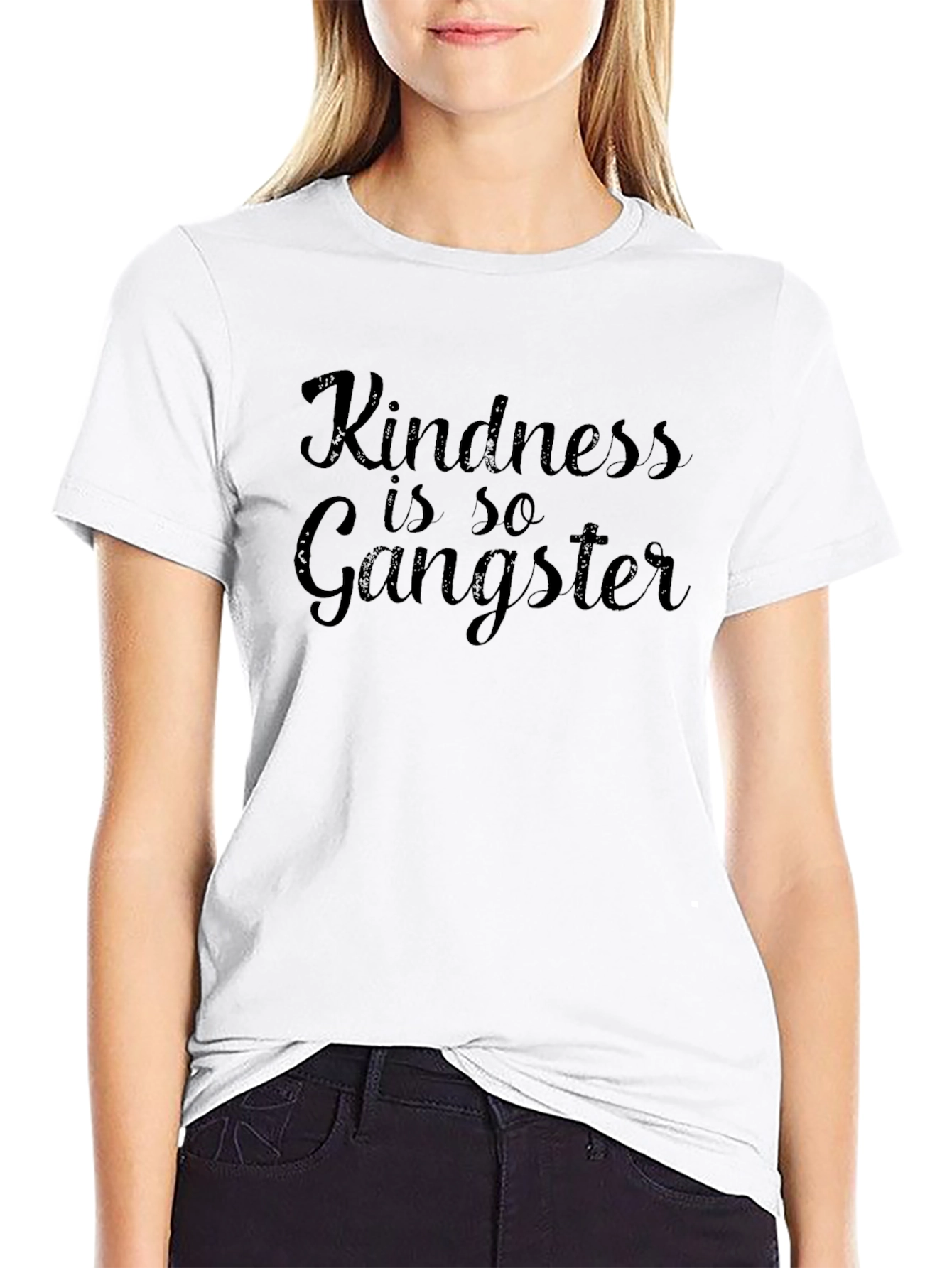 Kindness is So Gangster Black T-Shirt