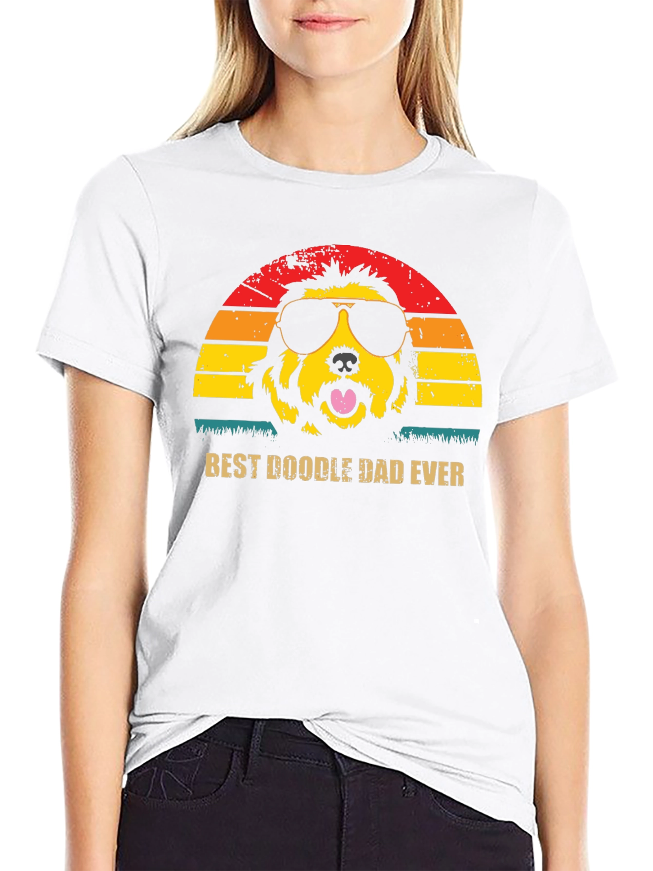 Best Doodle Dad Ever T-Shirt - Novelty Graphic Tee