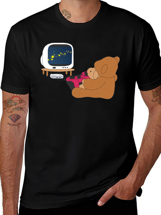 Teddy Gamer Black T-Shirt